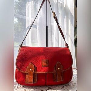 Dooney & Bourke Vintage-Style Pebble Leather "Ellie" Crossbody Bag